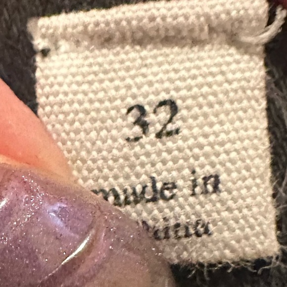 A Loves A Women’s Ankle Cropped Black Jeans Dark Wash Trendy Size 32 - Picture 4 of 4